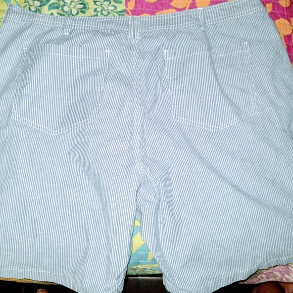 Riders by Lee pin stripe cotton Shorts Size 3xl24W - Picture 11 of 16